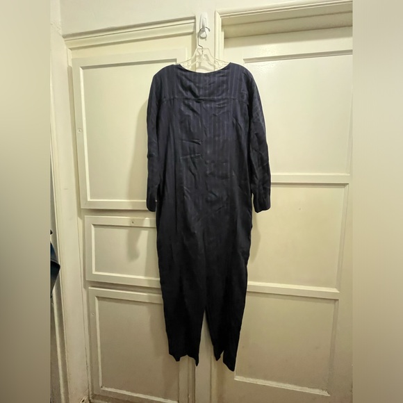 Apiece Apart Mars jumpsuit in navy winter stripes size large - Picture 6 of 16